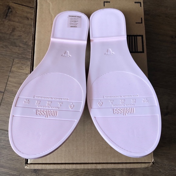 Two Pairs Left! HELLO KITTY-NWT Melissa Pink Women's Sandals - Picture 6 of 8